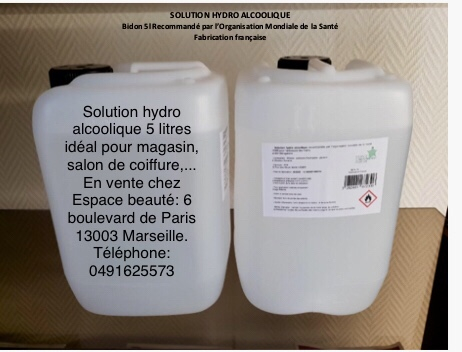 Solution hydro alcoolique 5 litres