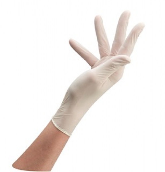 Gant latex white glove